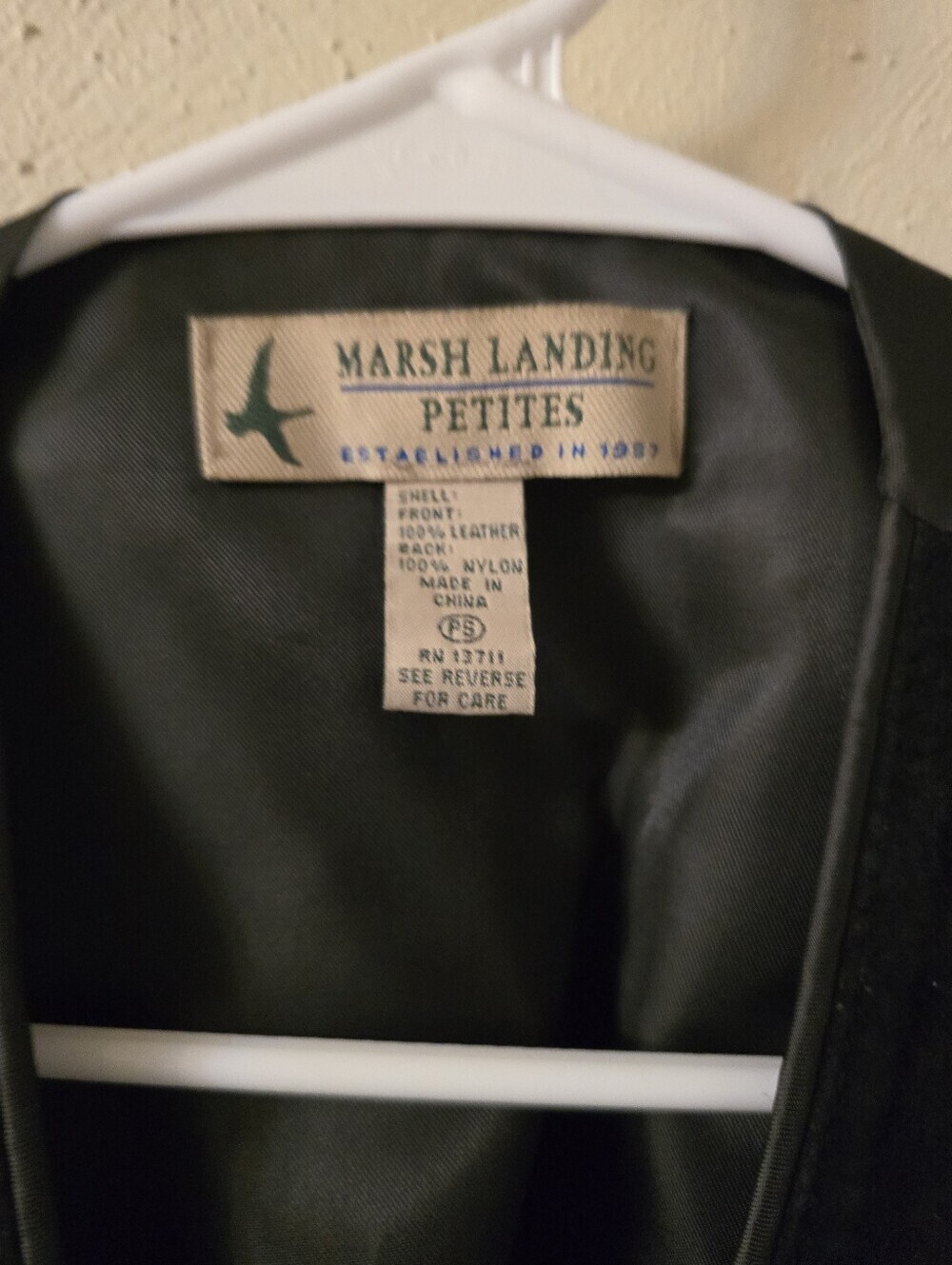 Marsh Landing Black Suede Button Vest - Picture 2 of 3
